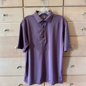 Horn Legend Purple Striped Polo Size Small